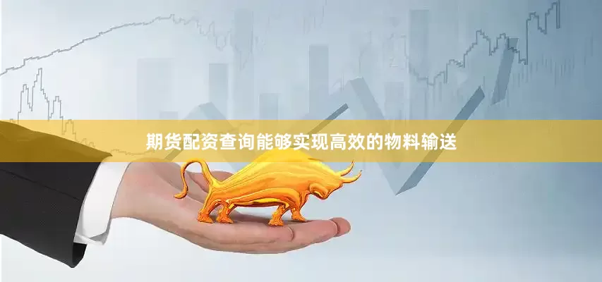 期货配资查询能够实现高效的物料输送